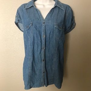 Sonoma Jean Button Up Short Sleeve -XL